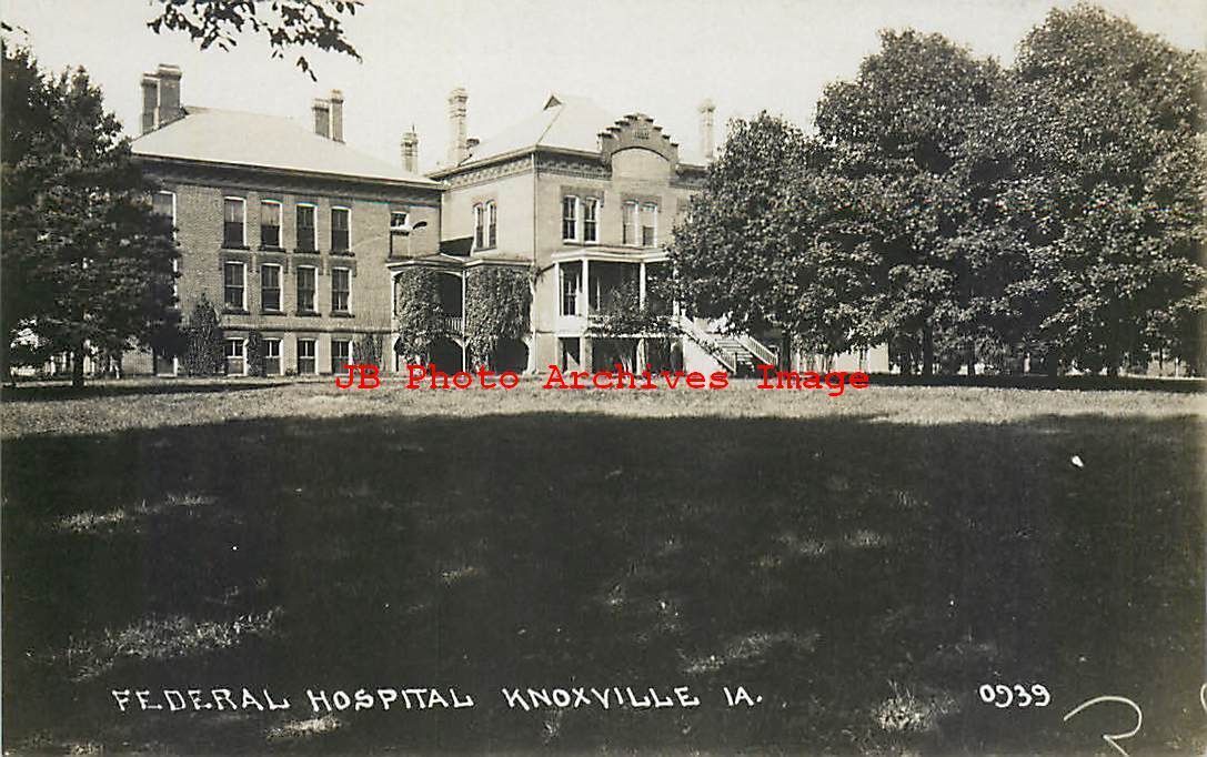 IA, Knoxville, Iowa, RPPC, Federal Hospital, Exterior View, Photo No 0939