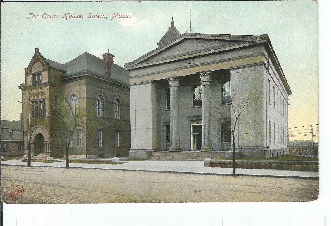 CG-153 MA, Salem, Court House, Courthouse, Divided Back Postcard Massachusetts