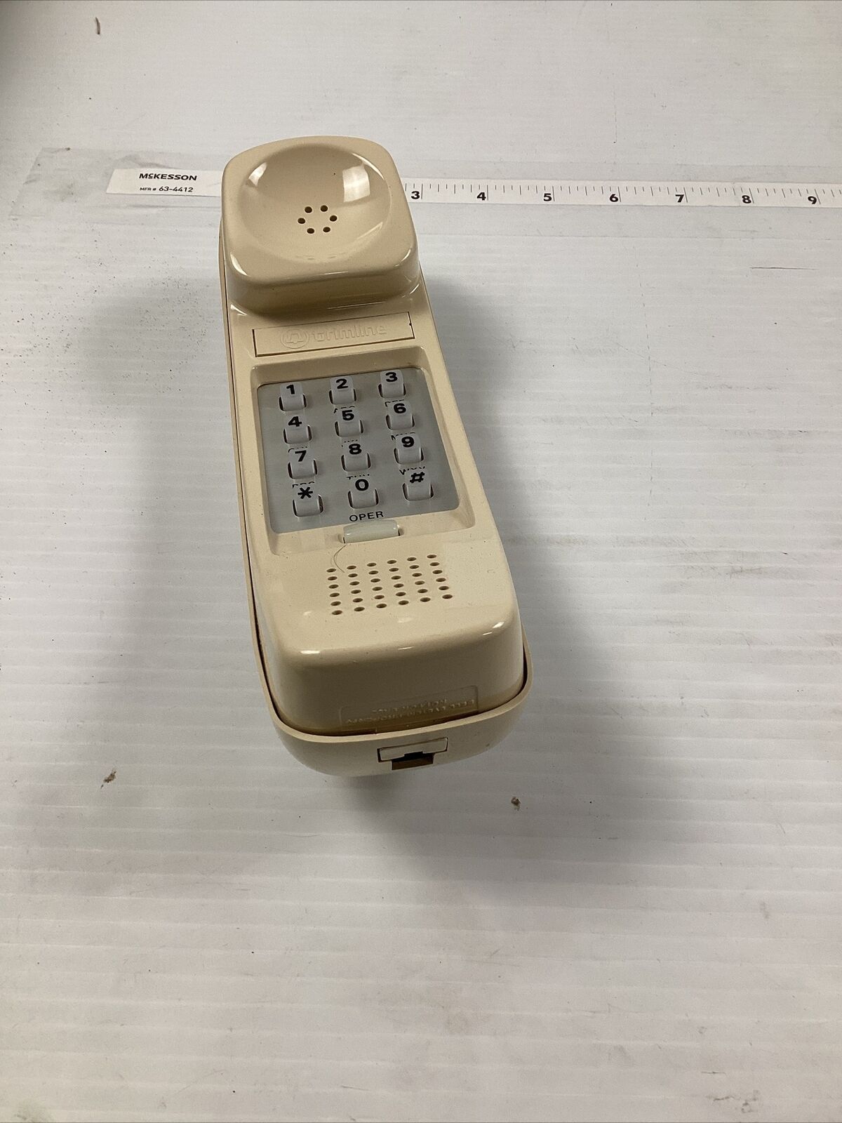 Vintage Pushbutton Ivory Handset Only 1970s Trimline Western Electric