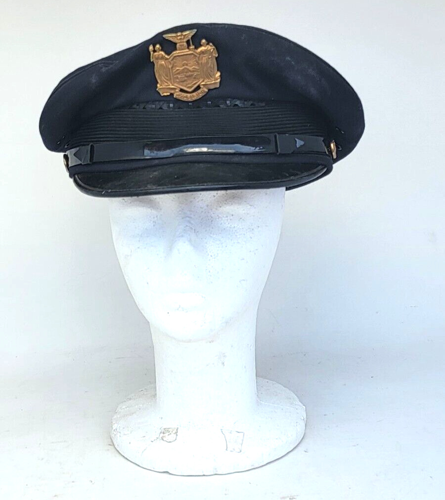 Vintage Excelsior Hat Kant Krack Uniform Cap Size L  NYPD  (In Faire Condition).