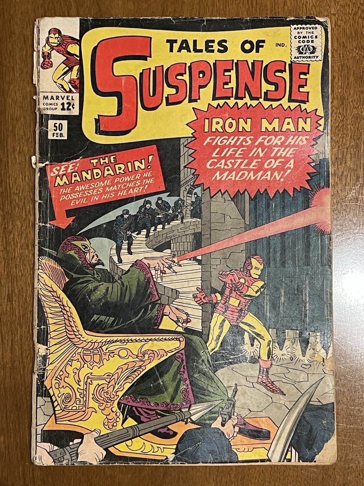 Tales of Suspense #50/Silver Age Marvel Comic/1st Mandarin/FR-GD