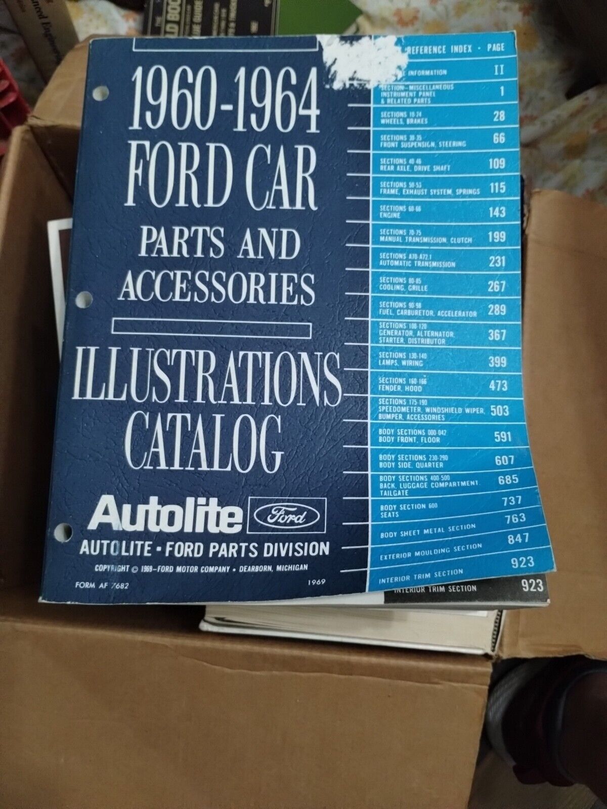 1964 Ford Car Parts Accessories Illustrated Catalog Custom Fairlane OEM Original