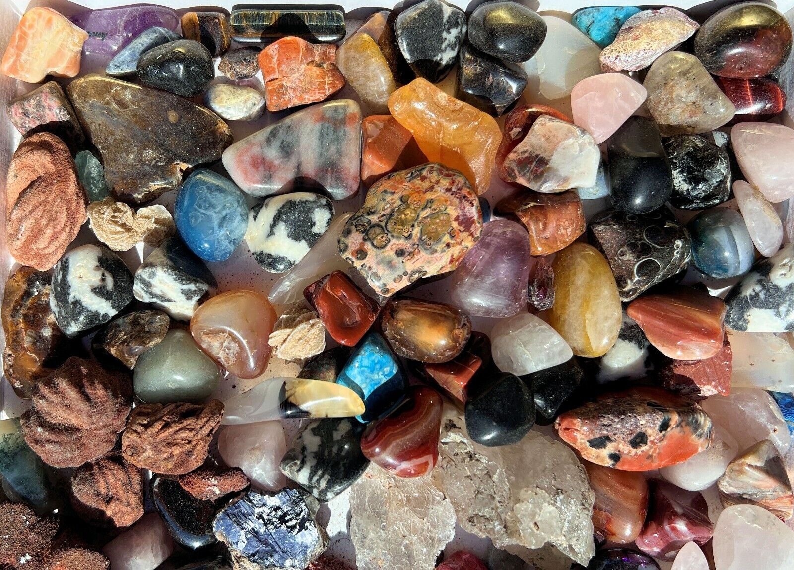 BEAUTIFUL 2.5lb COLLECTION of POLISHED and NATURAL MINERALS