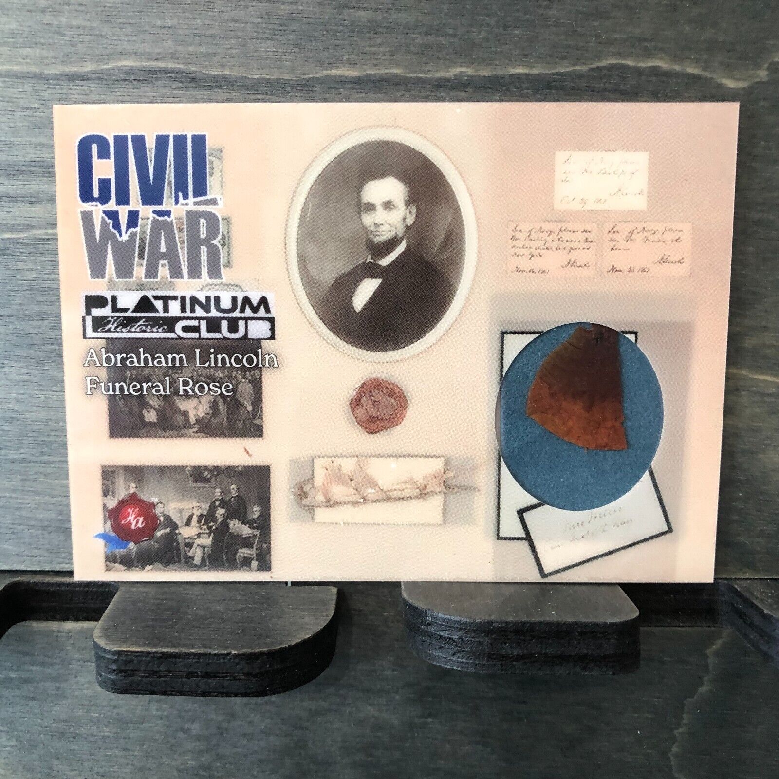 2022 Historic Autographs Civil War Abe Lincoln Funeral Rose 4/40