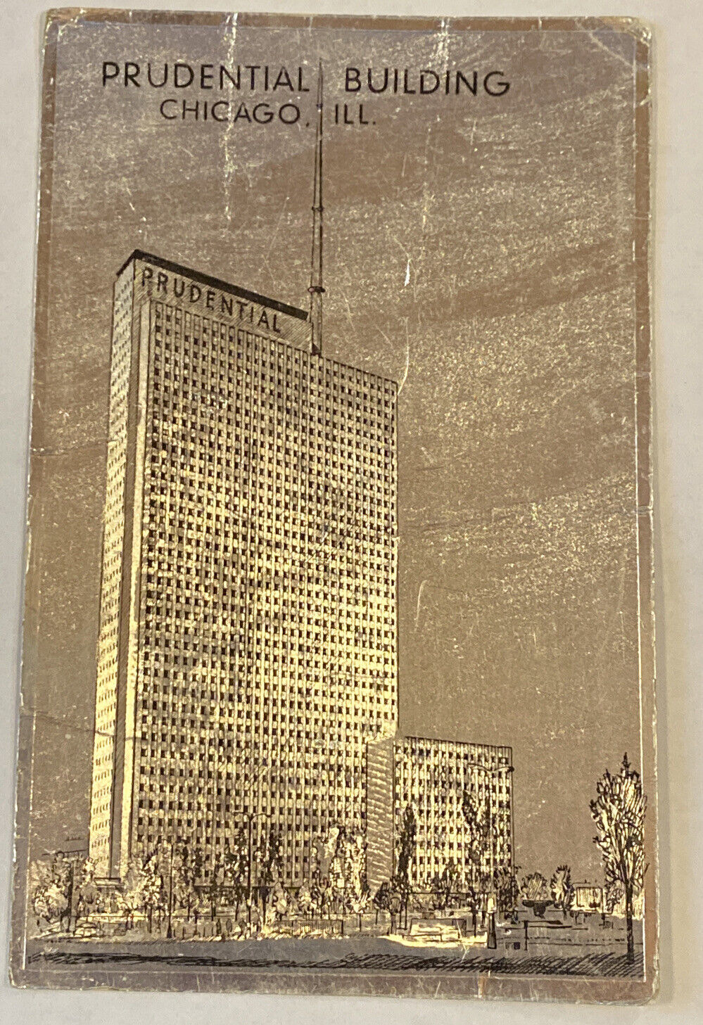 Vintage Postcard, Unposted, The Prudential Building Chicago, Illinois
