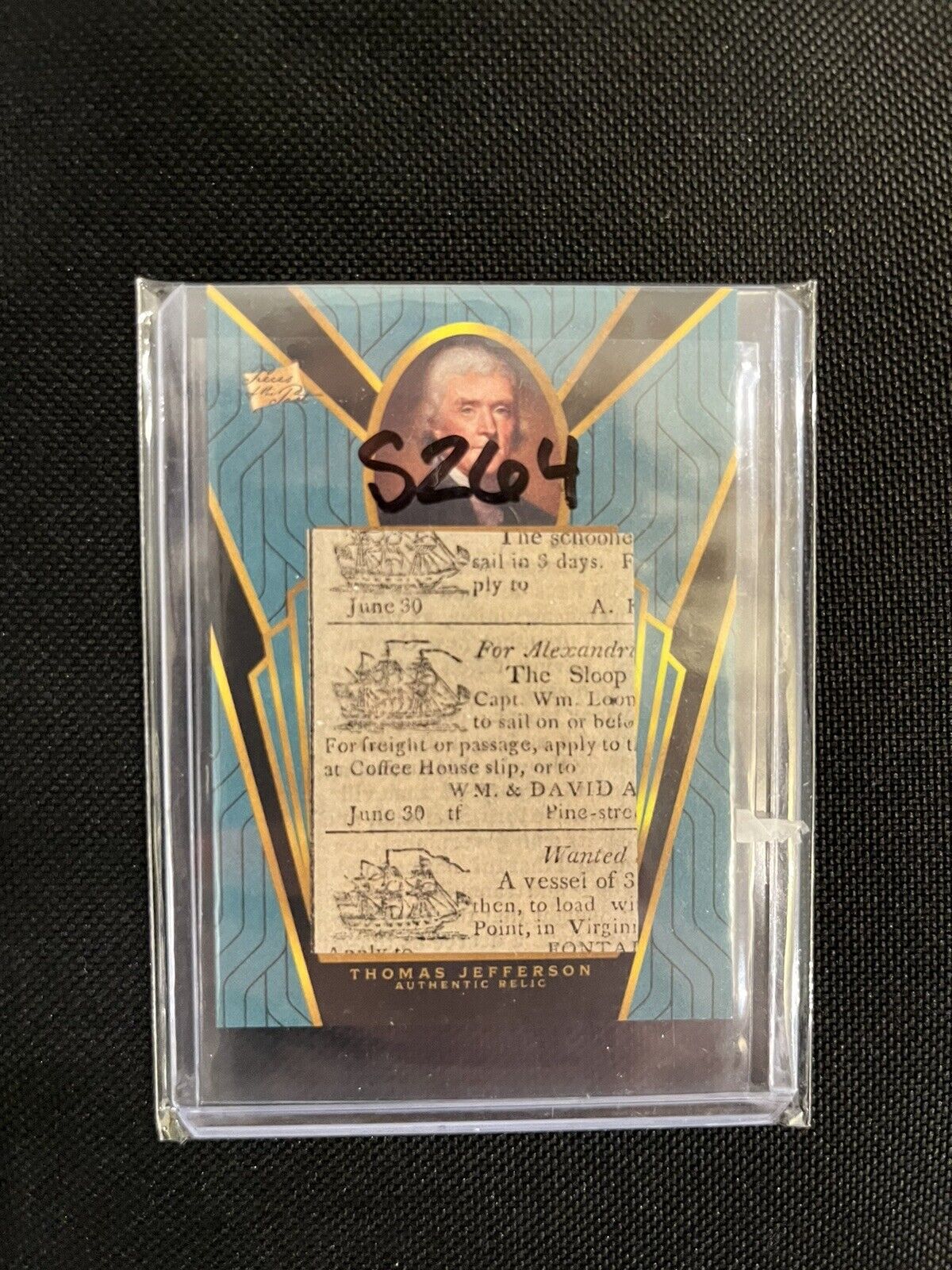 2023 Pieces Of The Past One Time Series One JUMBO Thomas Jefferson Relic