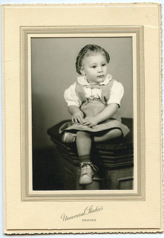 Antique Photo - Denver Colorado Little Girl-Hair Curls 