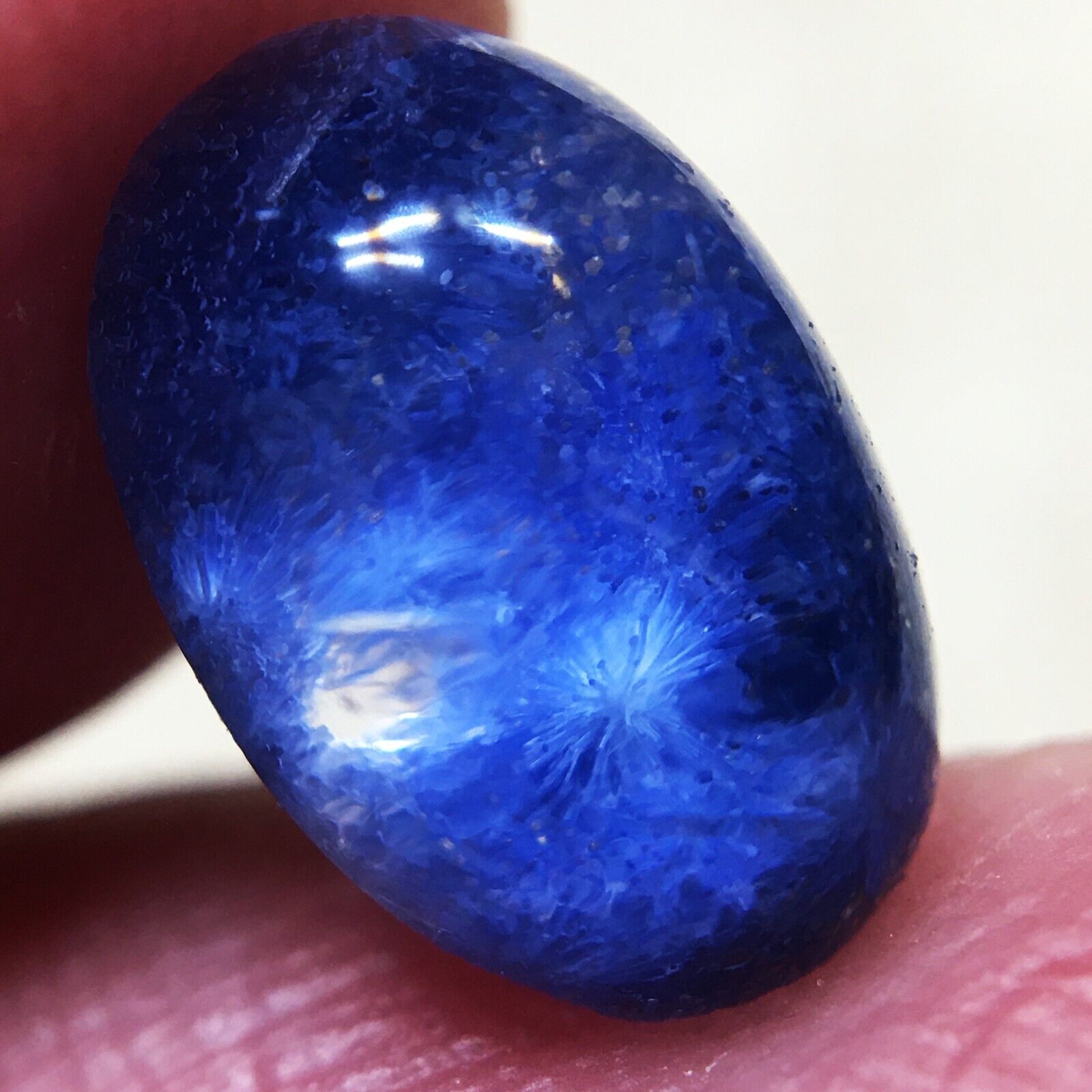 2Ct Very Rare NATURAL Beautiful Blue Dumortierite Quartz Crystal Pendant
