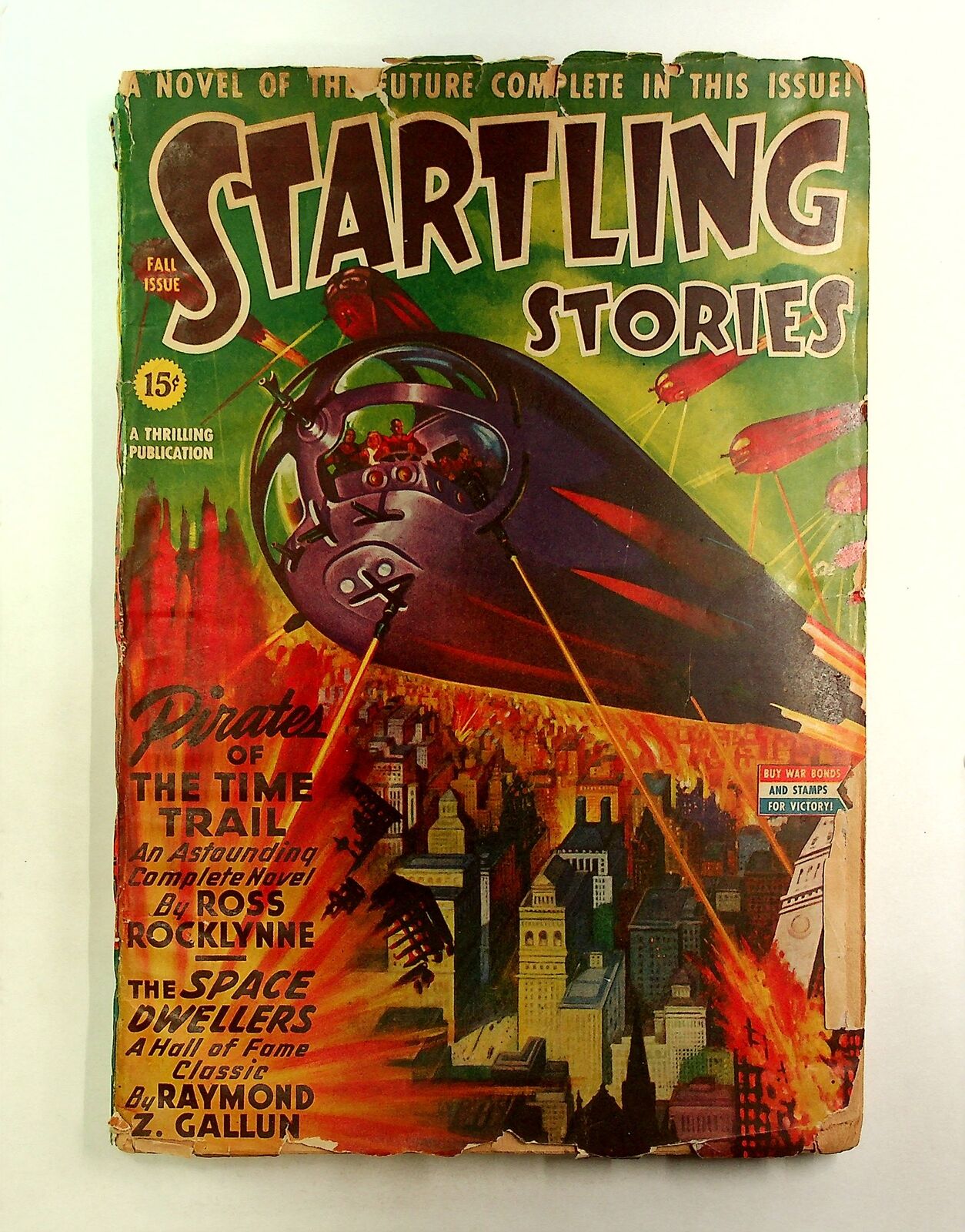 Startling Stories Pulp Sep 1943 Vol. 10 #1 VG- 3.5