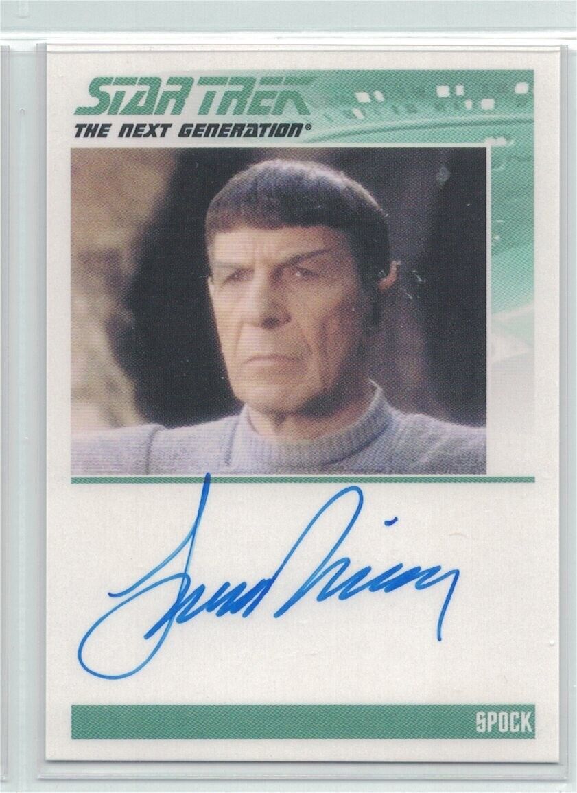Star Trek Complete TNG Series 2 Leonard Nimoy 6-ci auto card *see description