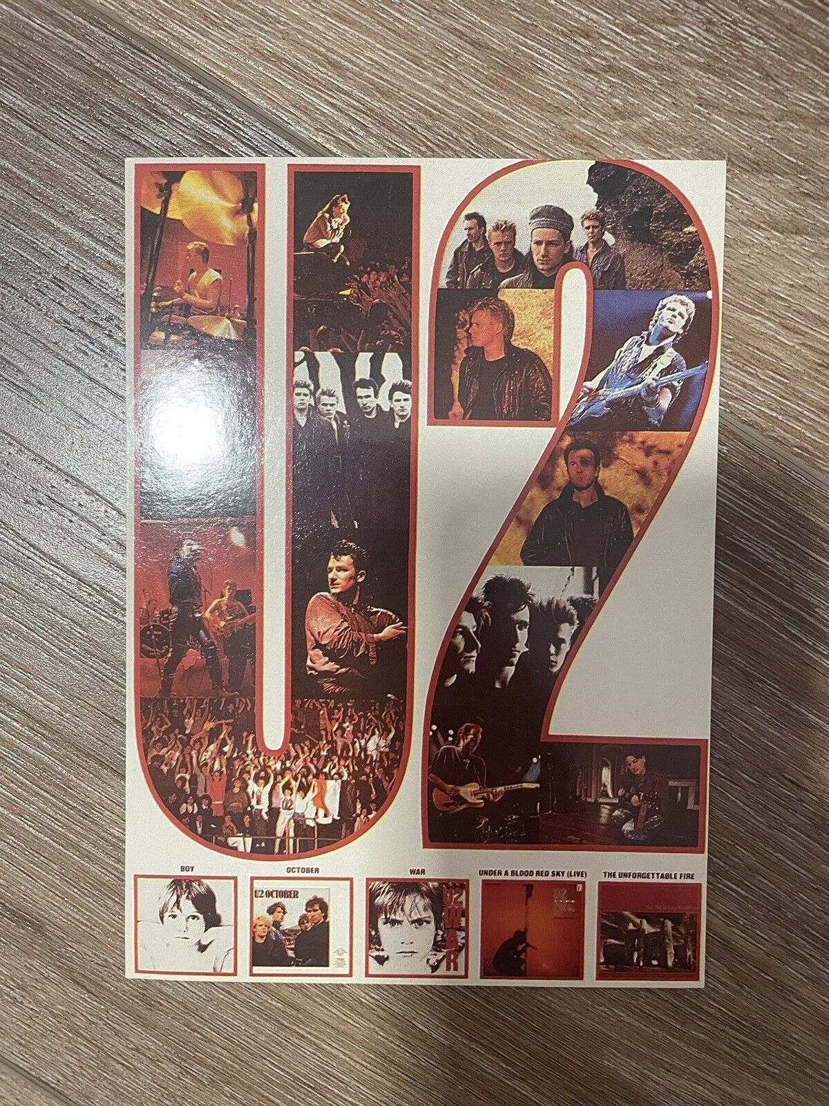 Vintage U2 Postcard 