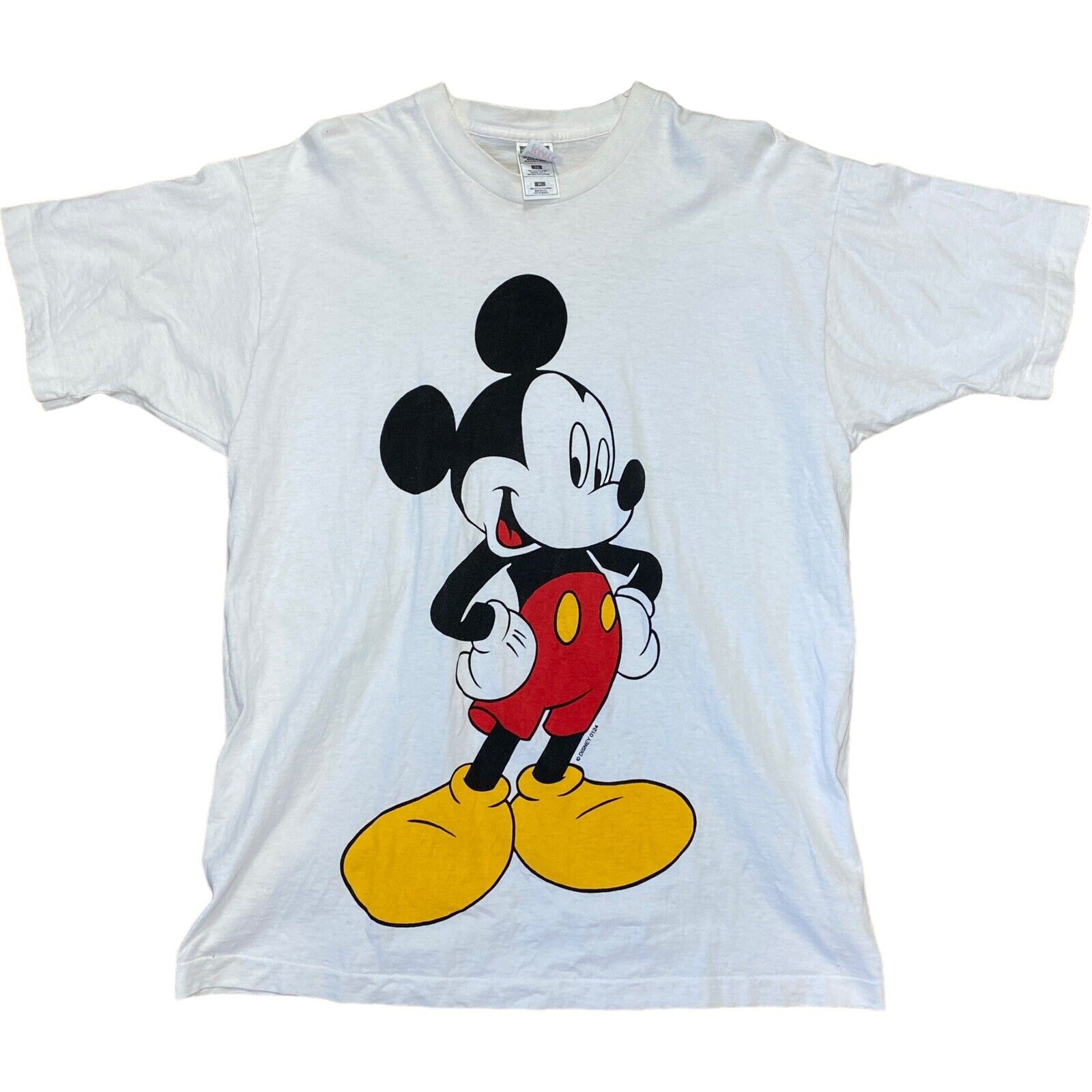 Vintage 90s Disney Shirt Mickey Mouse Single Stitch T-shirt Sz XL Oversized
