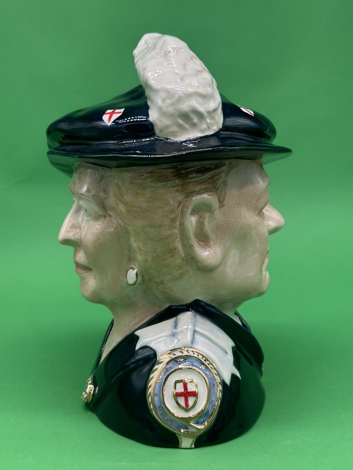 Churchill/Thatcher *Prototype* Two Sided Character Jug  c.2013, 8.5\