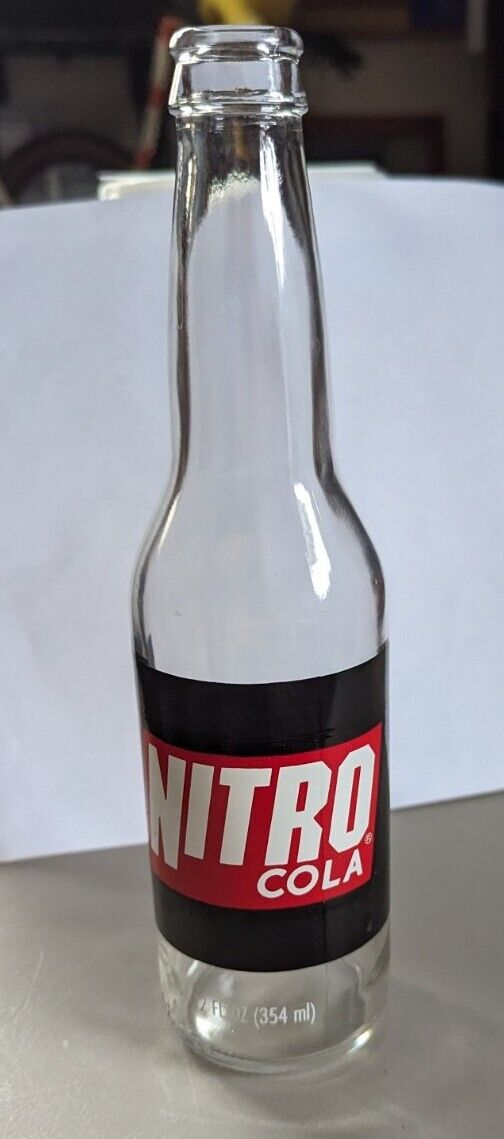 Vintage Nitro Cola 12 oz Glass Bottle (empty)