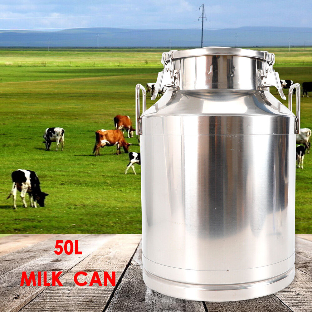 50 Liters Stainless Steel Milk Can Storing Wet Food Can Domestic Oil Containers