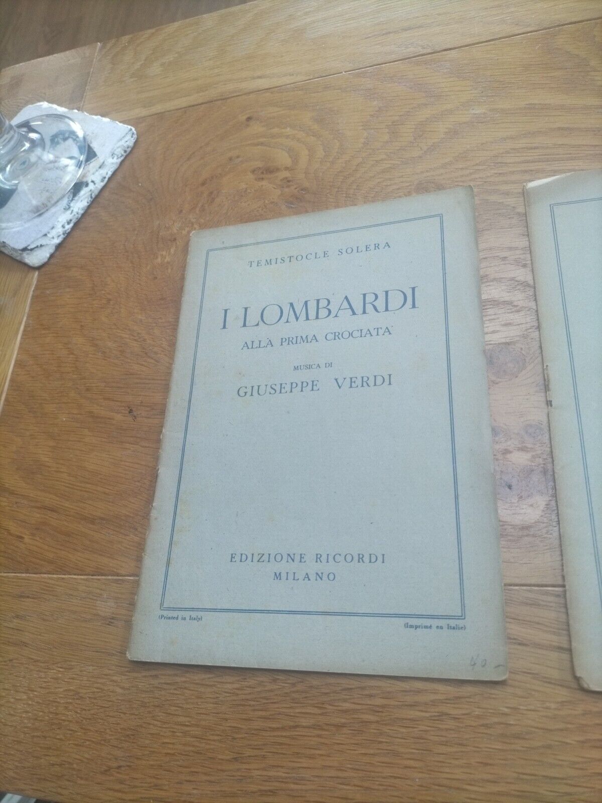 Italian Opera Books x 2 (1940s)