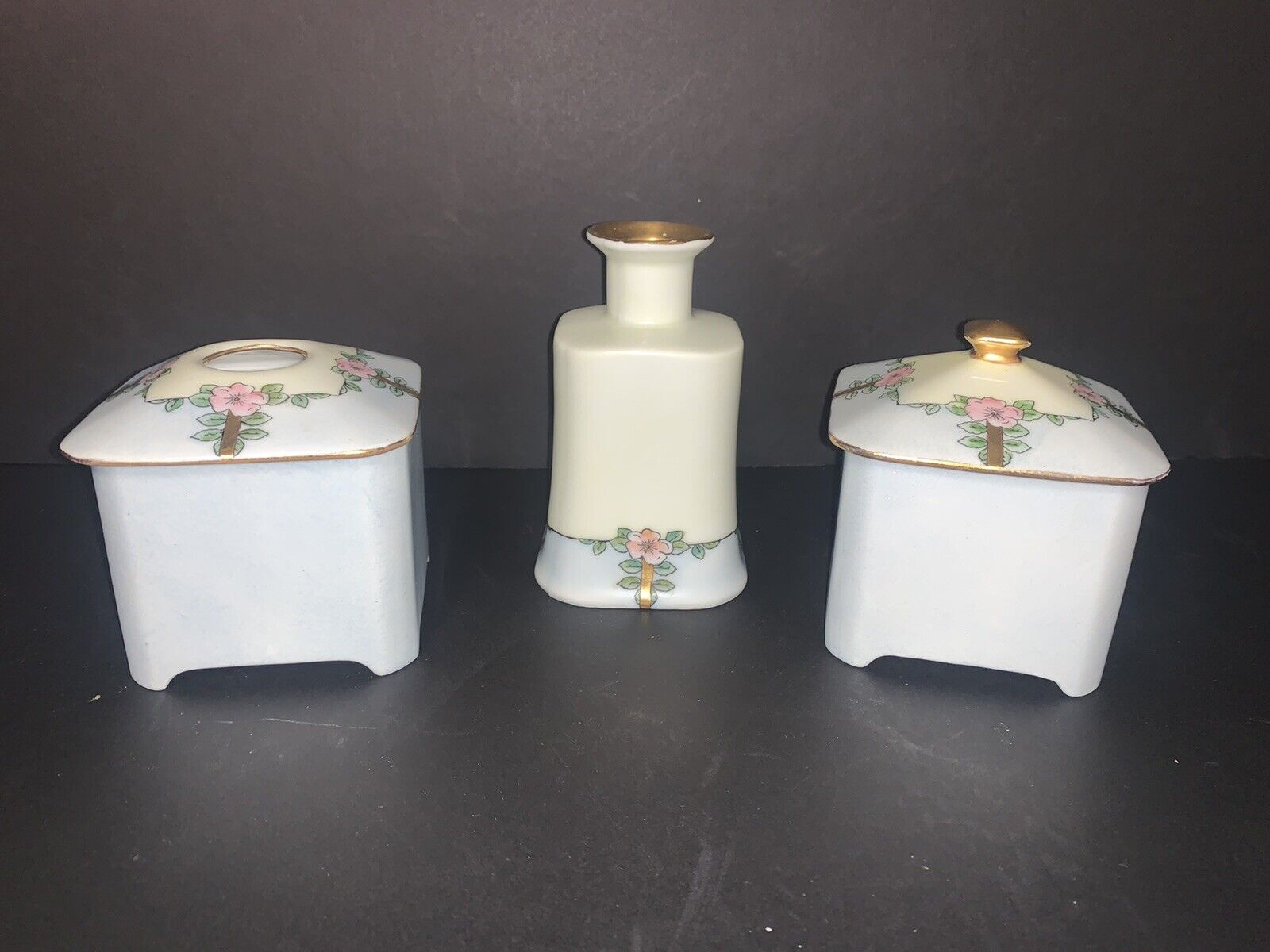 Vintage Bernardaud & Co. Porcelain Vanity Set