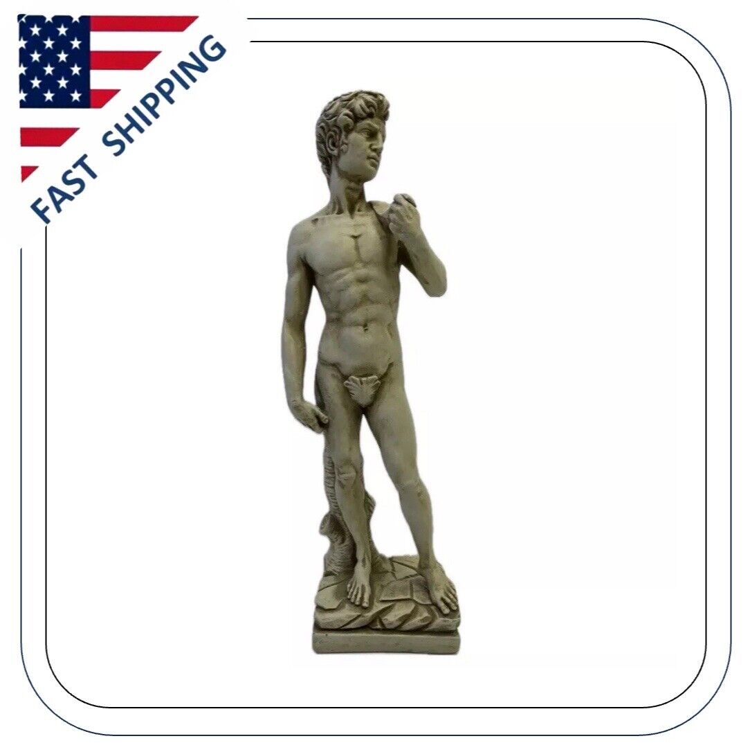 VTG 1960’s Classical Statue Biblical David Statue 15 Inches Tall