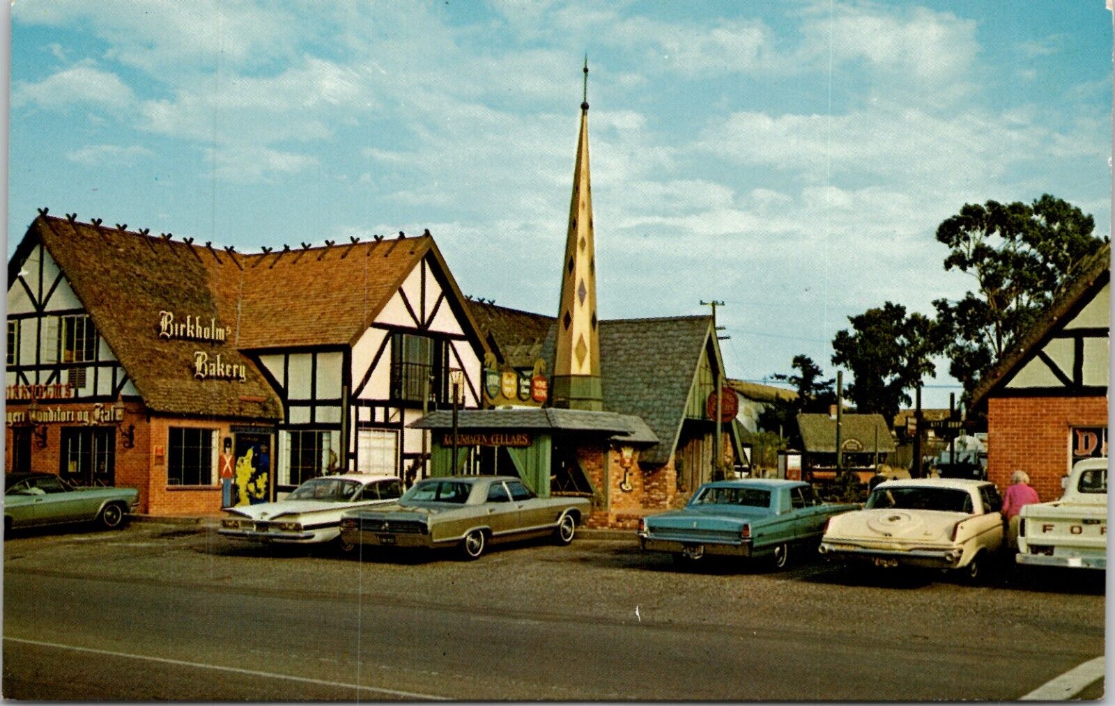 Danish Old World Village Solvang California Vintage Postcard spc5
