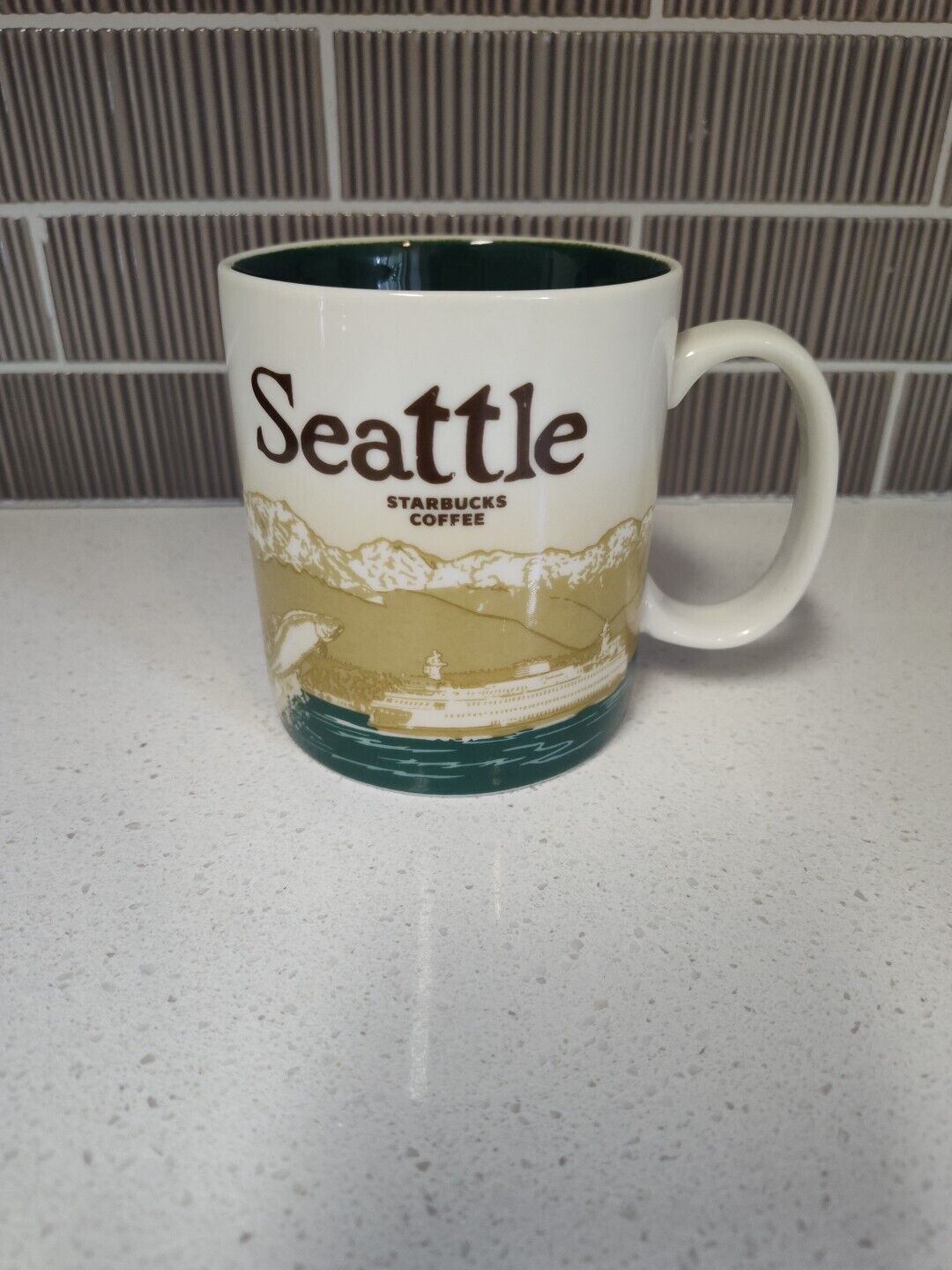 Starbucks Seattle Salmon Ferry 2011 Global Icon City Collector Series Mug 16oz
