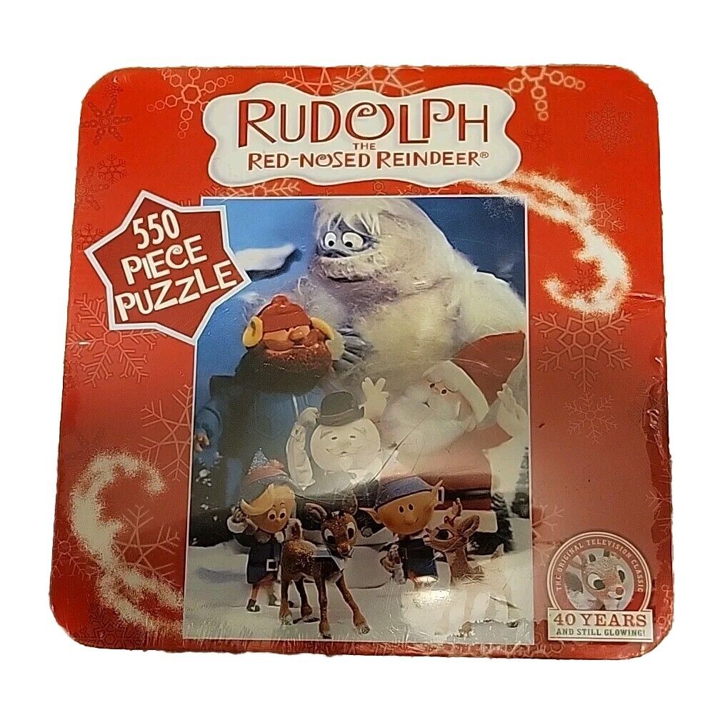 USAopoly Rudolph The Red-Nosed Reindeer 40 Years  Puzzle 550 Pieces Brand New