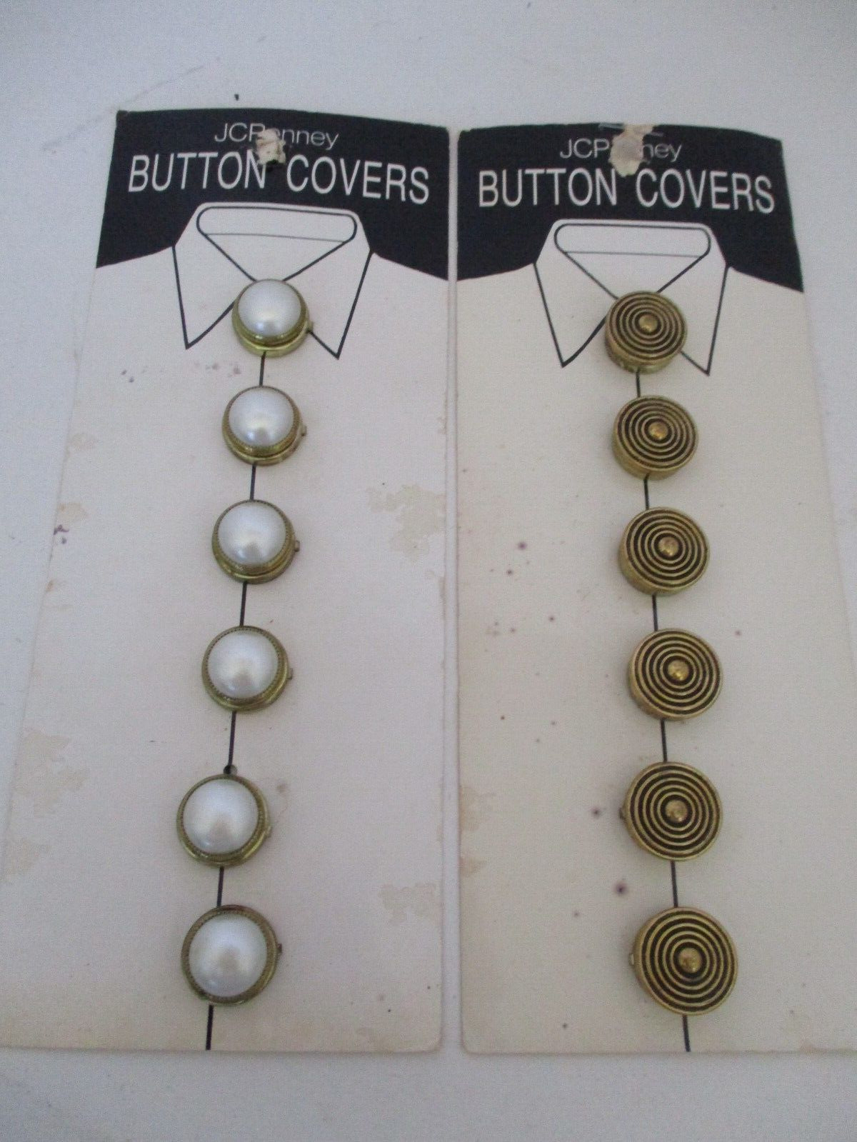 Vintage NONY New York for JCPenney Round Button Covers New On Original Card
