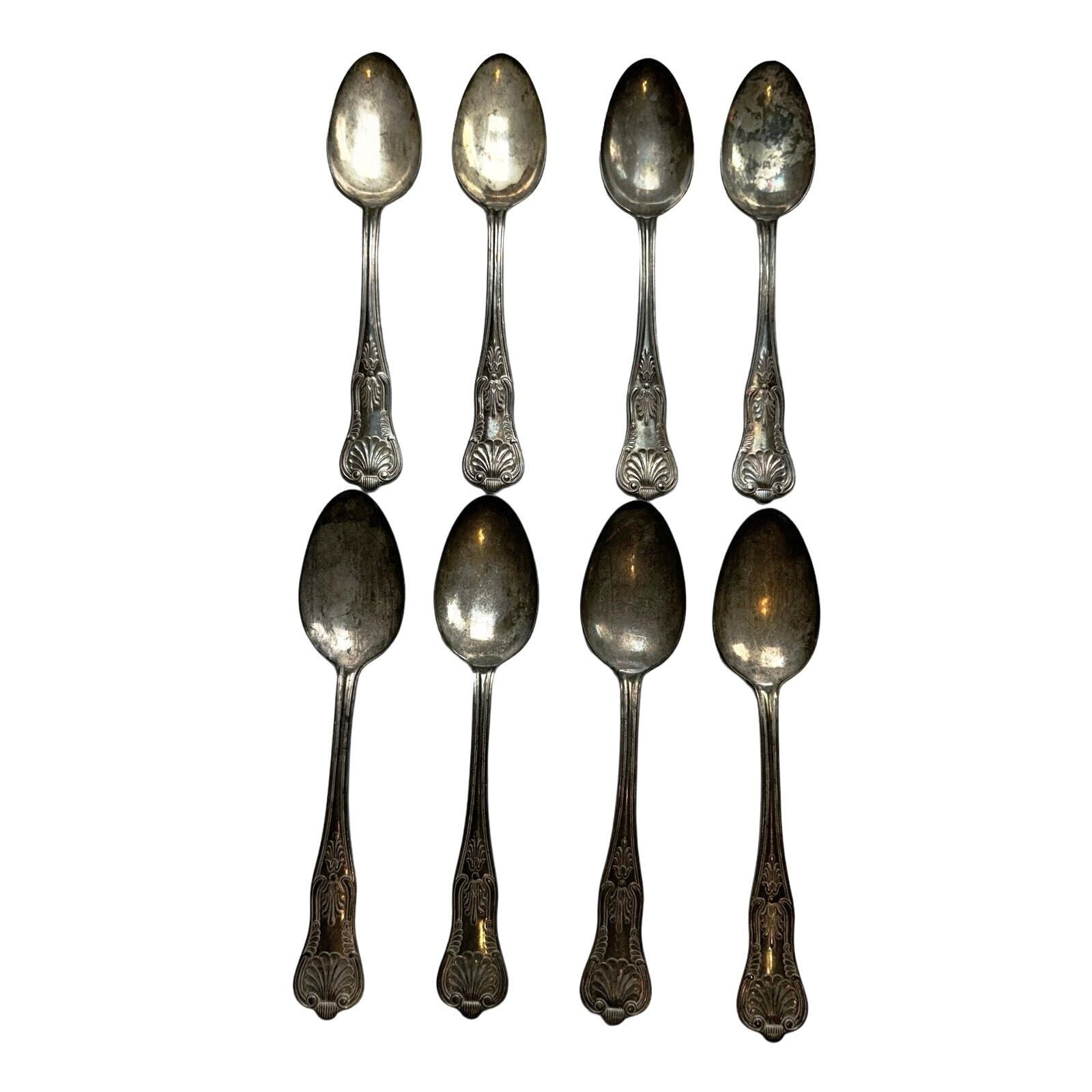 Vintage International Silver Company 8 Large Serving Spoons 