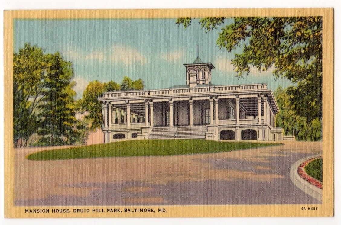 Baltimore Maryland c1940's Druid Hill Park, Mansion House