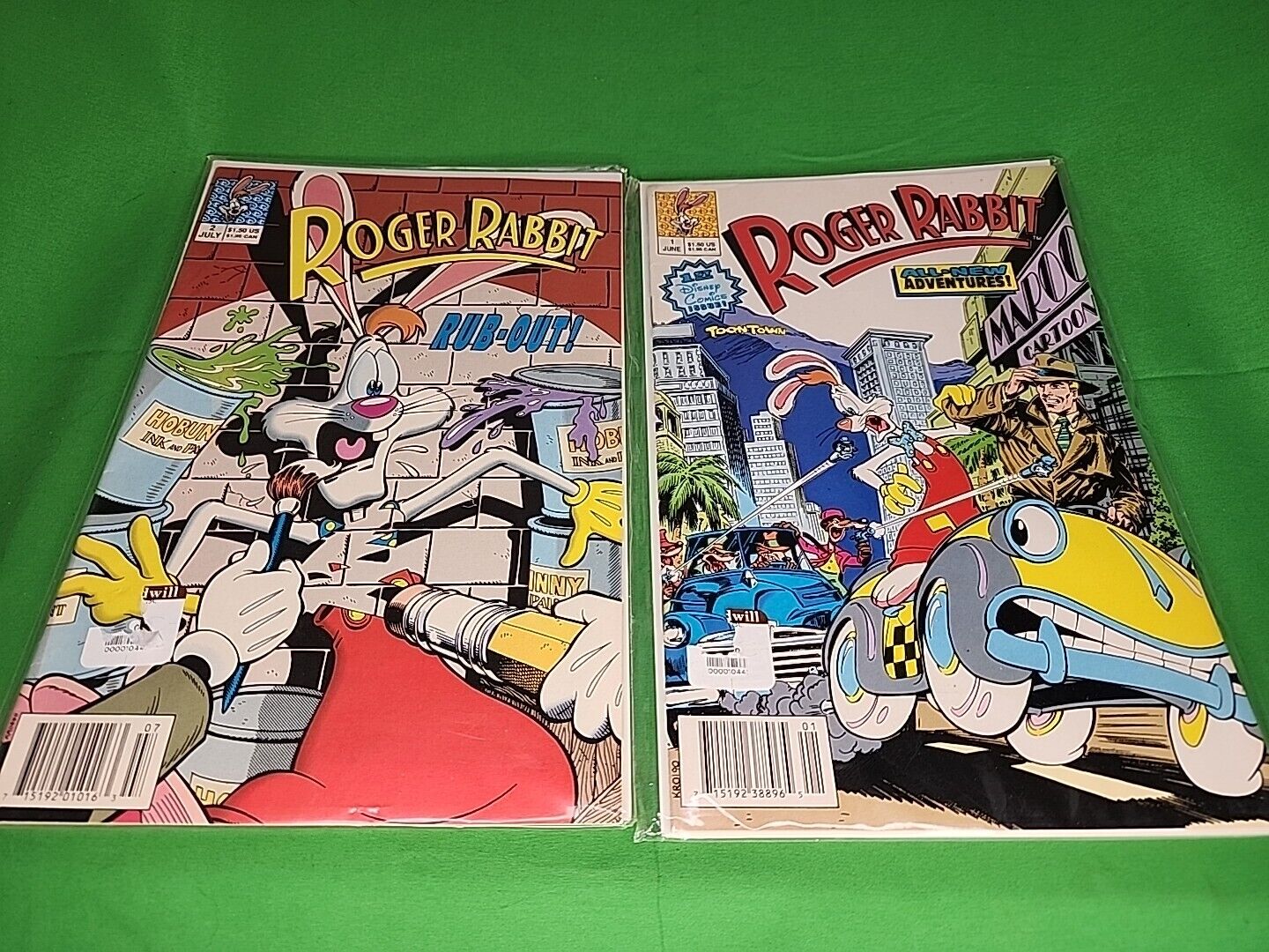 Roger Rabbit #1 Disney Comics 1990 Key Issue NEWSSTAND Hi-Grade NM