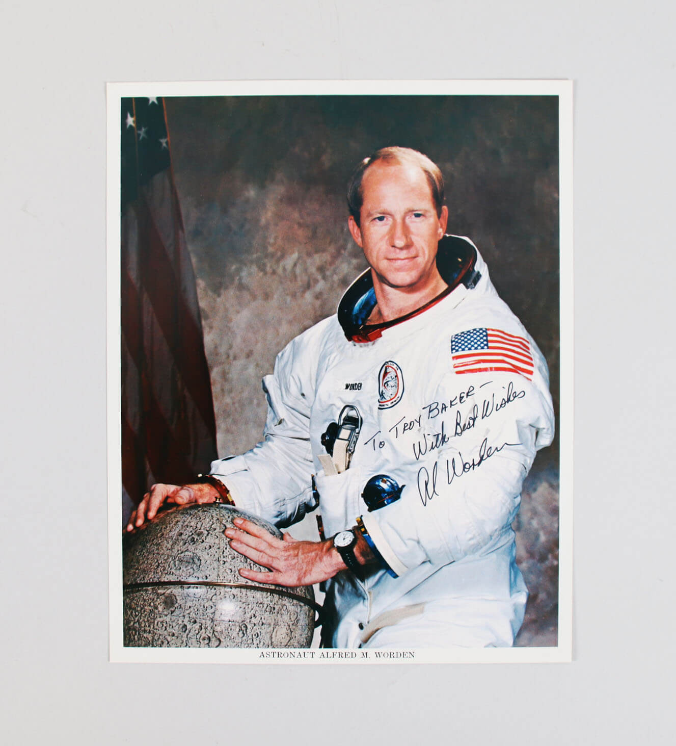 Alfred M. Worden Signed Photo 8x10 Astronaut - COA JSA