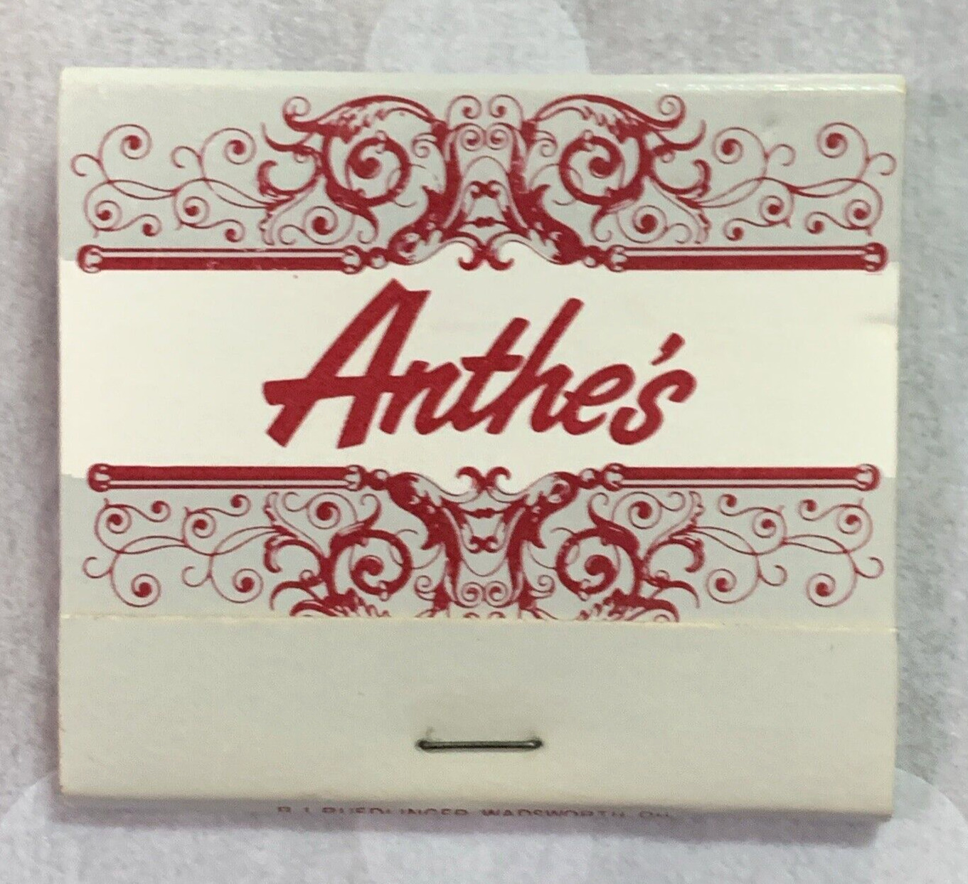 Matchbook Anthe\'s Restaurant Akron Ohio #0071