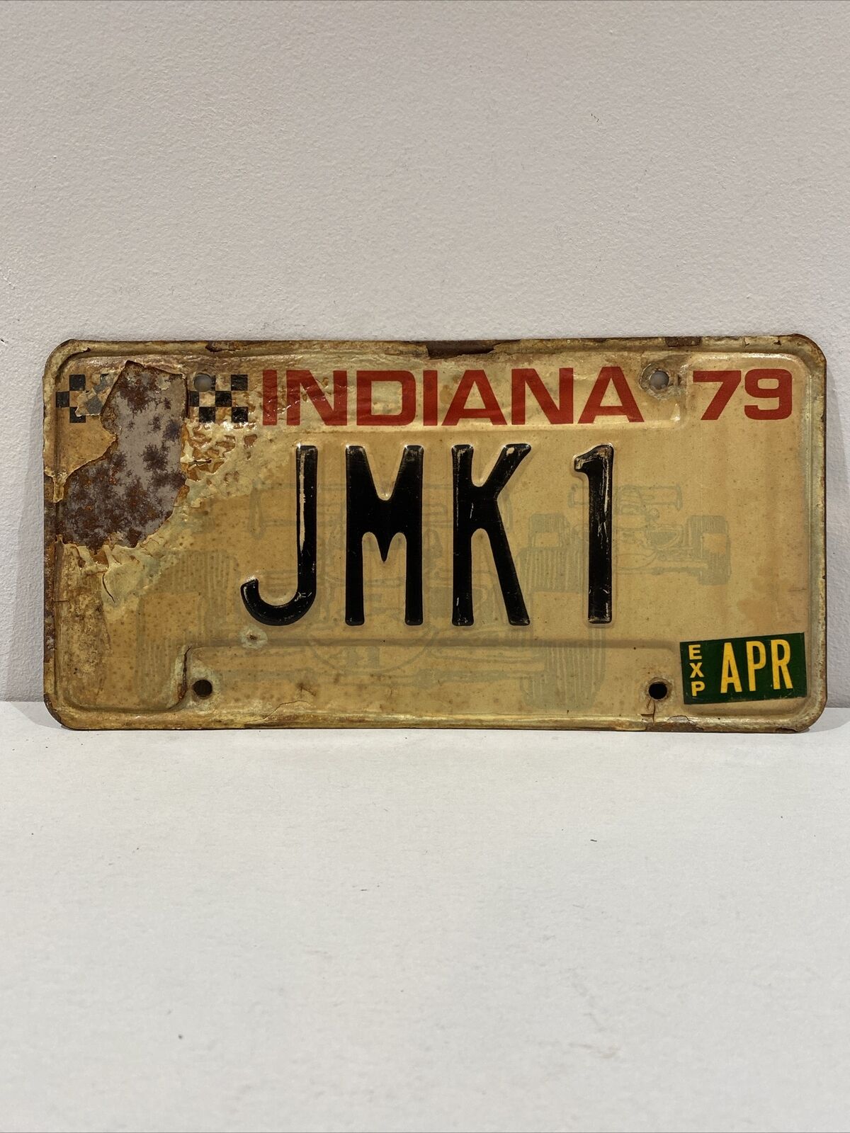 Vintage 1979 Indiana Vanity License Plate Tag \