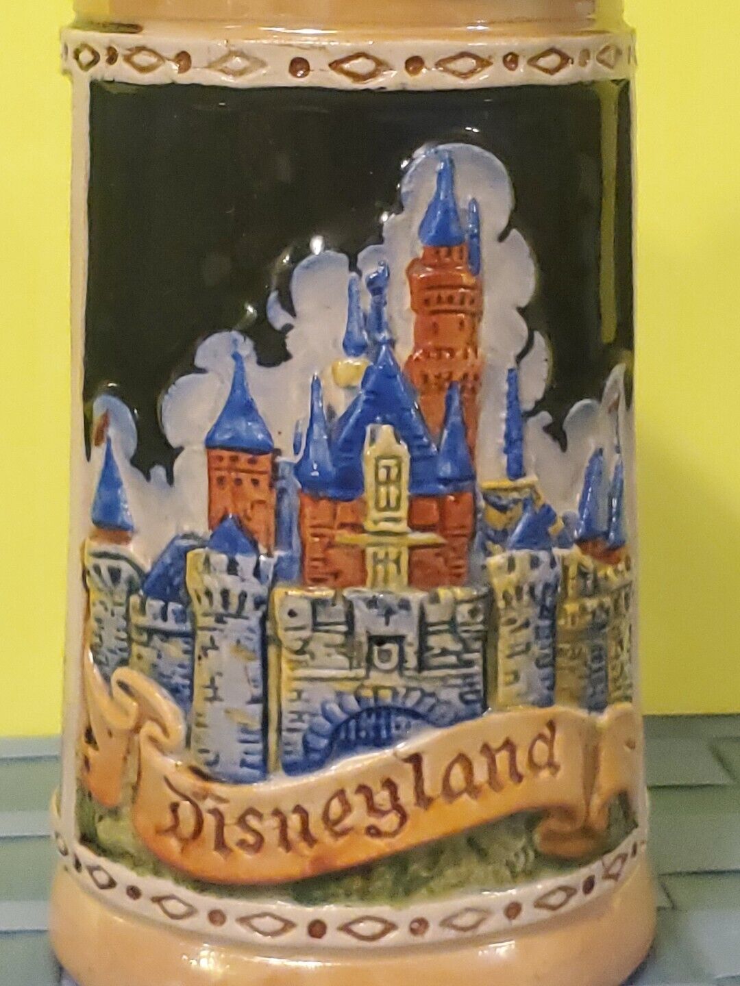 Vintage Disneyland Beer Stein with Lid, Made In Germany, DISNEYLAND STORE ITEM