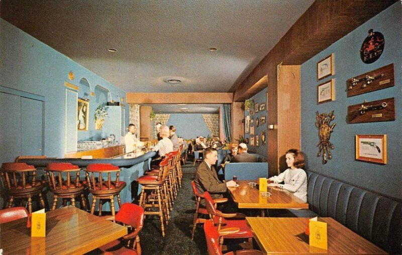LAMPLIGHTER LOUNGE Chattanooga TN Hotel Patten Interior c1950s Old Photo