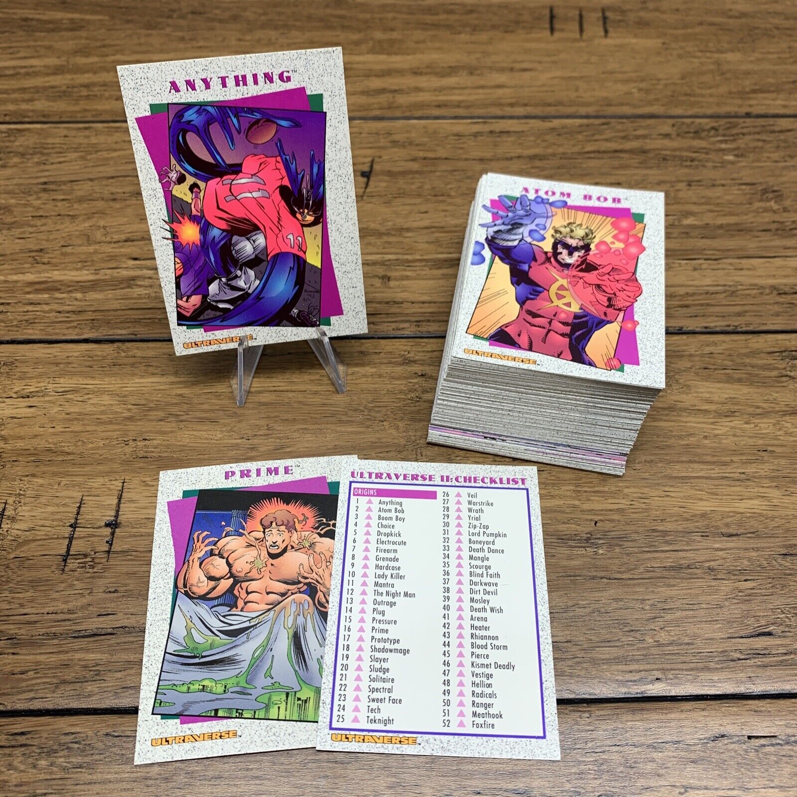 1994 Malibu Comics SKYBOX ULTRAVERSE II COMPLETE BASE CARD SET Plus Promo CV JD
