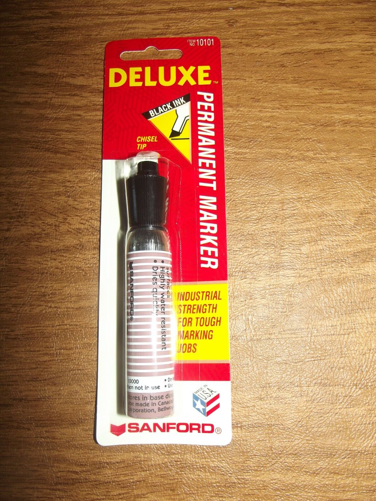 Vtg NOS Sanford Deluxe Black Permanent Marker Collectible Free S/H