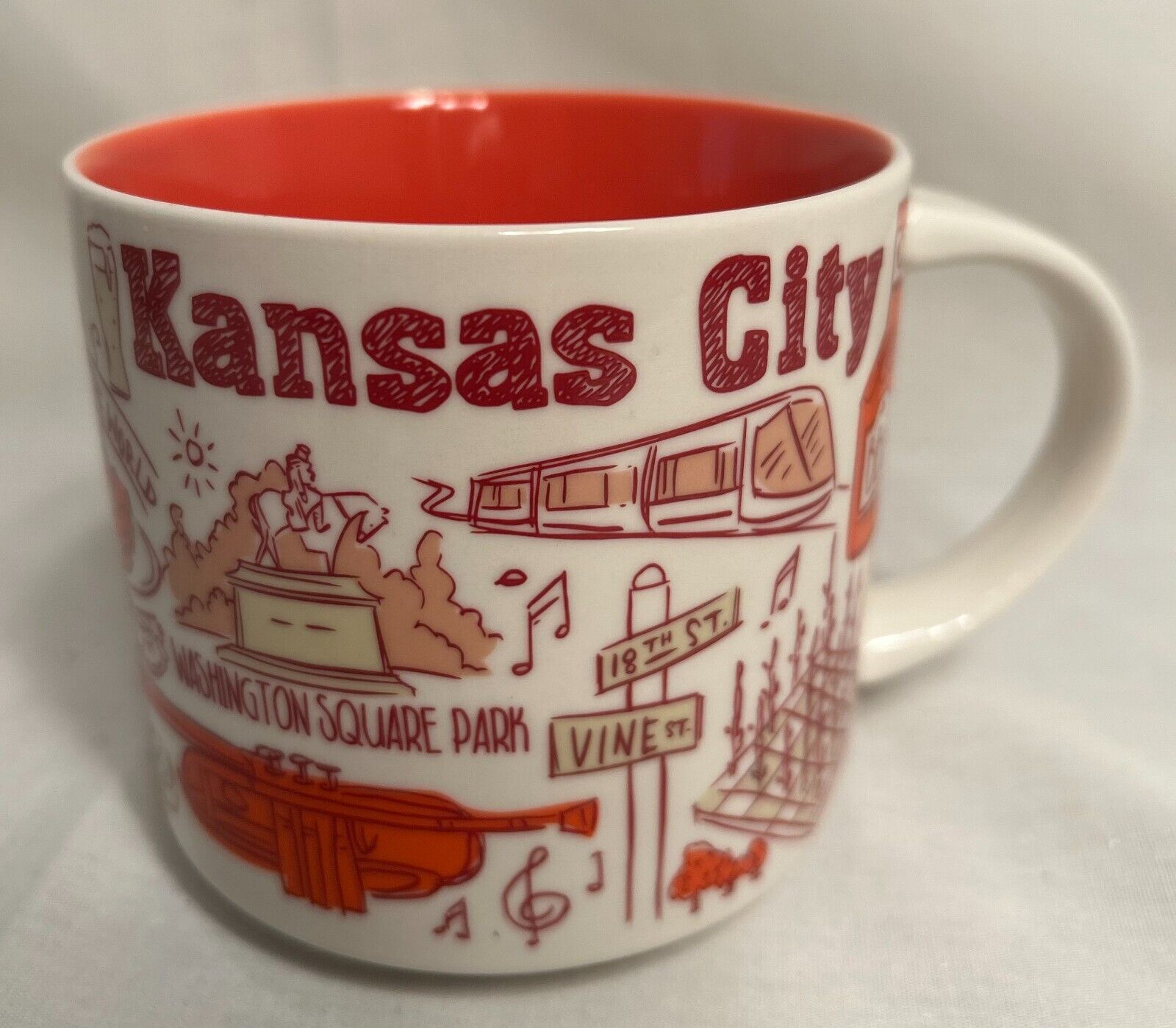 Starbucks Been There Series Kansas City MO Mug  14 ounces Excellent Condition