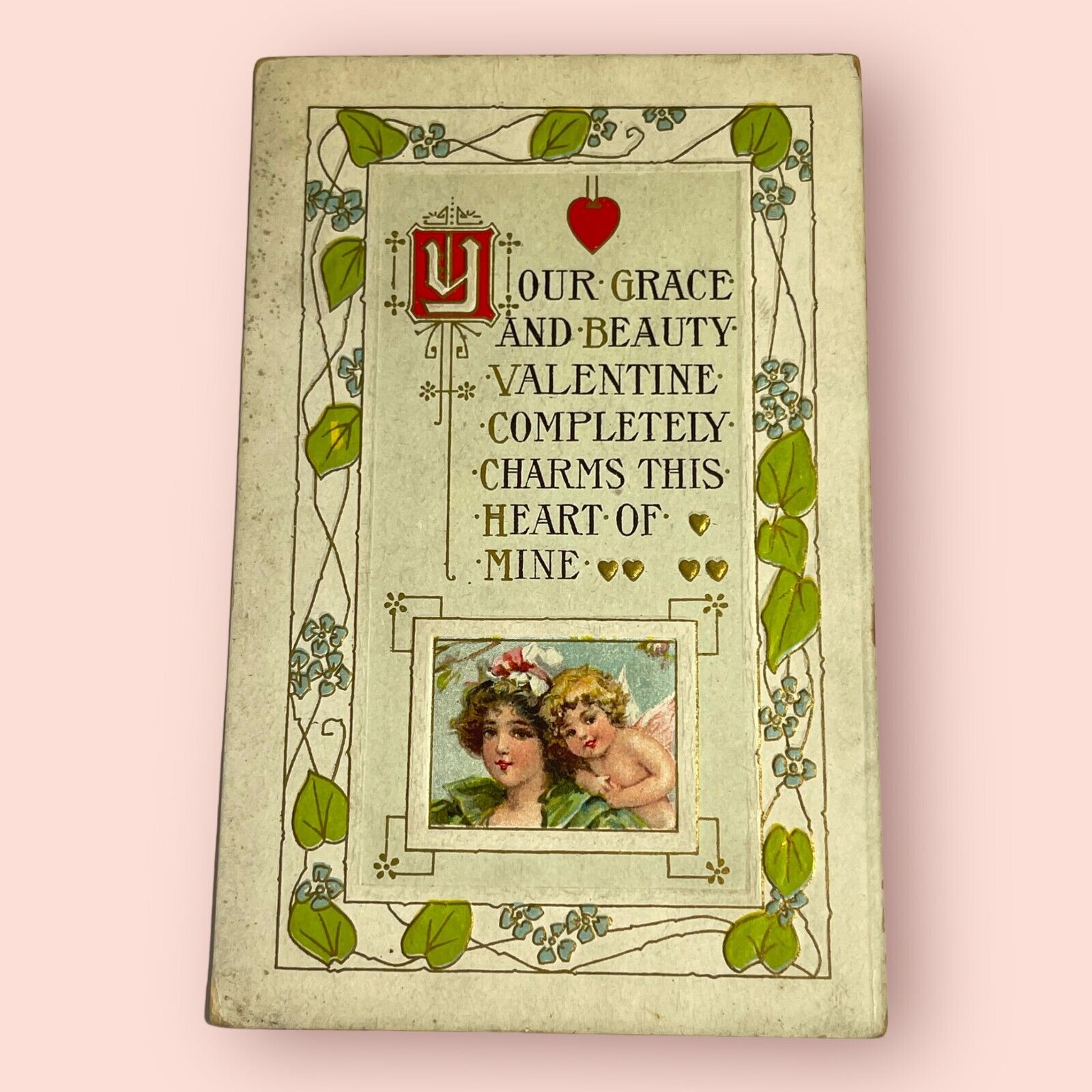 ANTIQUE Valentines Postcard | Used