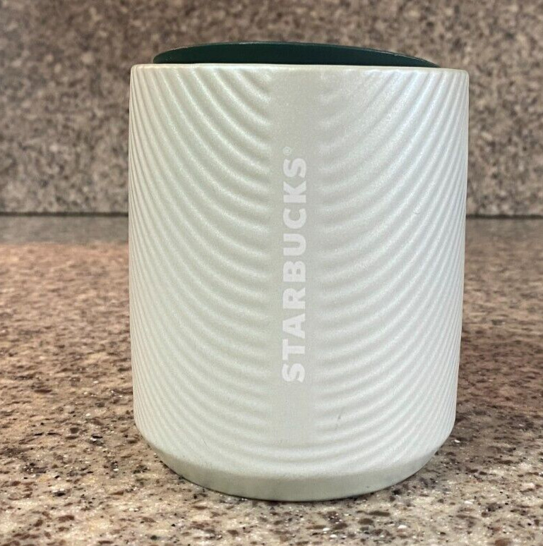 Starbucks~2023~8 Ounce Travel Mug~Swirl~Pearlescence~Green