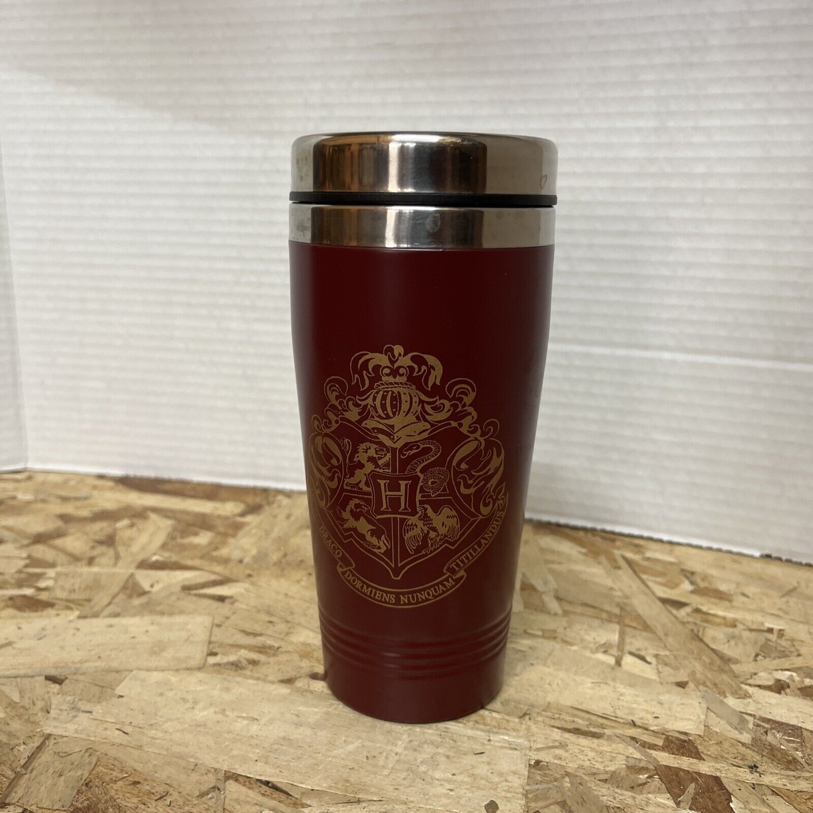Harry Potter Hogwarts Travel Tumbler Mug 15oz With Sip Lid Hogwarts Logo