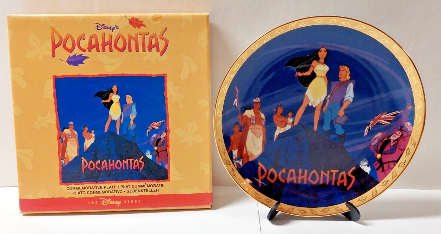 Disney’s Pocahontas Collectible Commemorative Plate  1995 USA