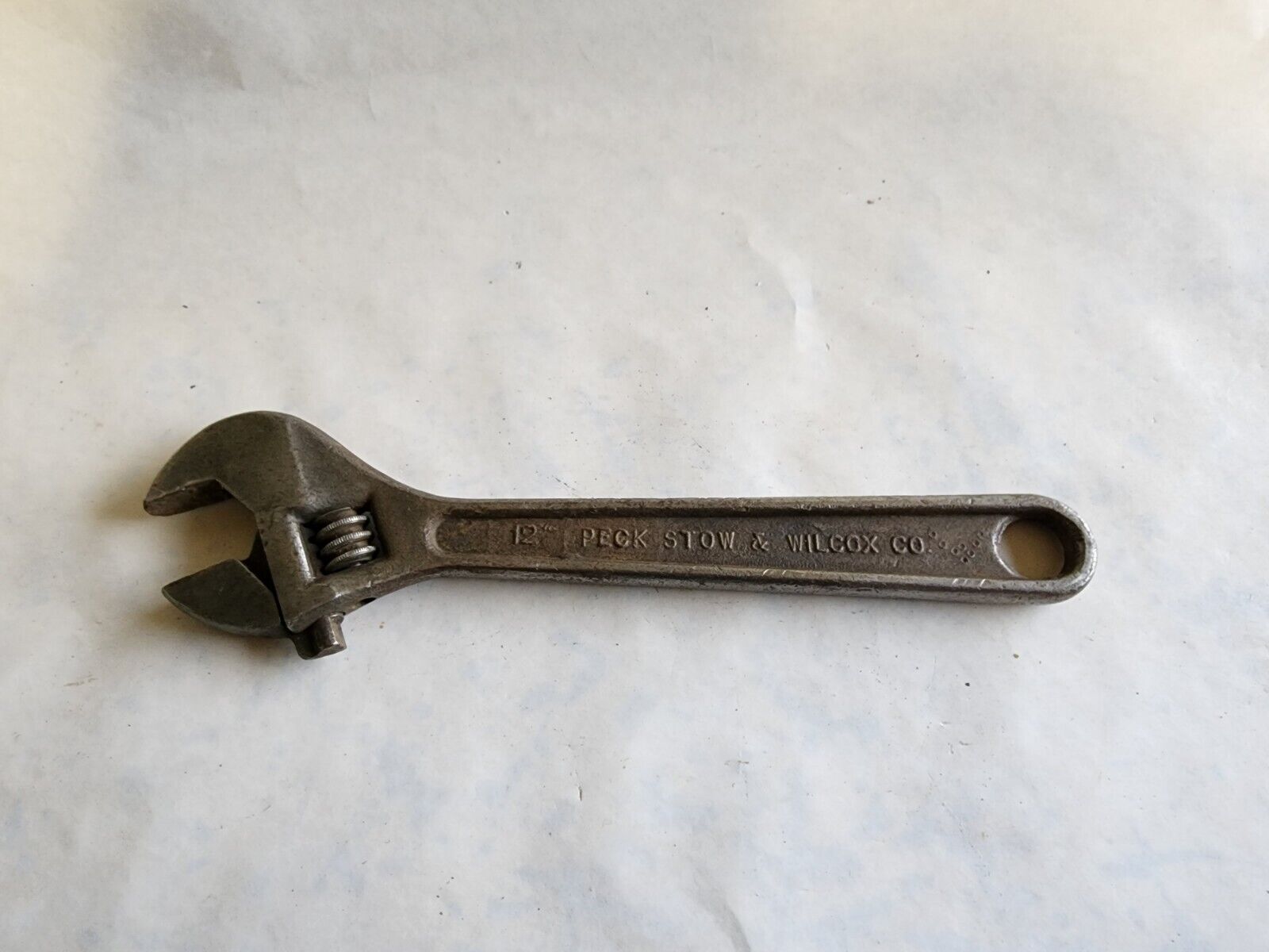 Vintage / Antique 12” Peck Stow & Wilcox Cresent Wrench 