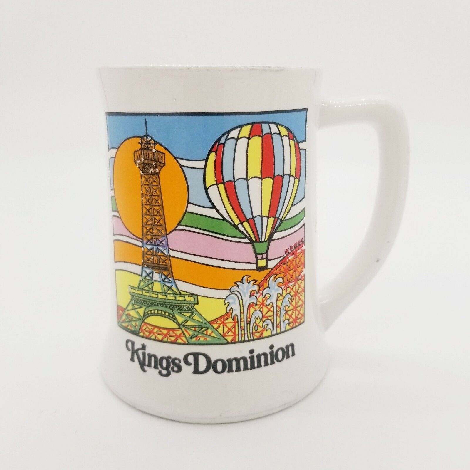 Kings Dominion Amusement Park Coffee Beer Mug Vintage EUC