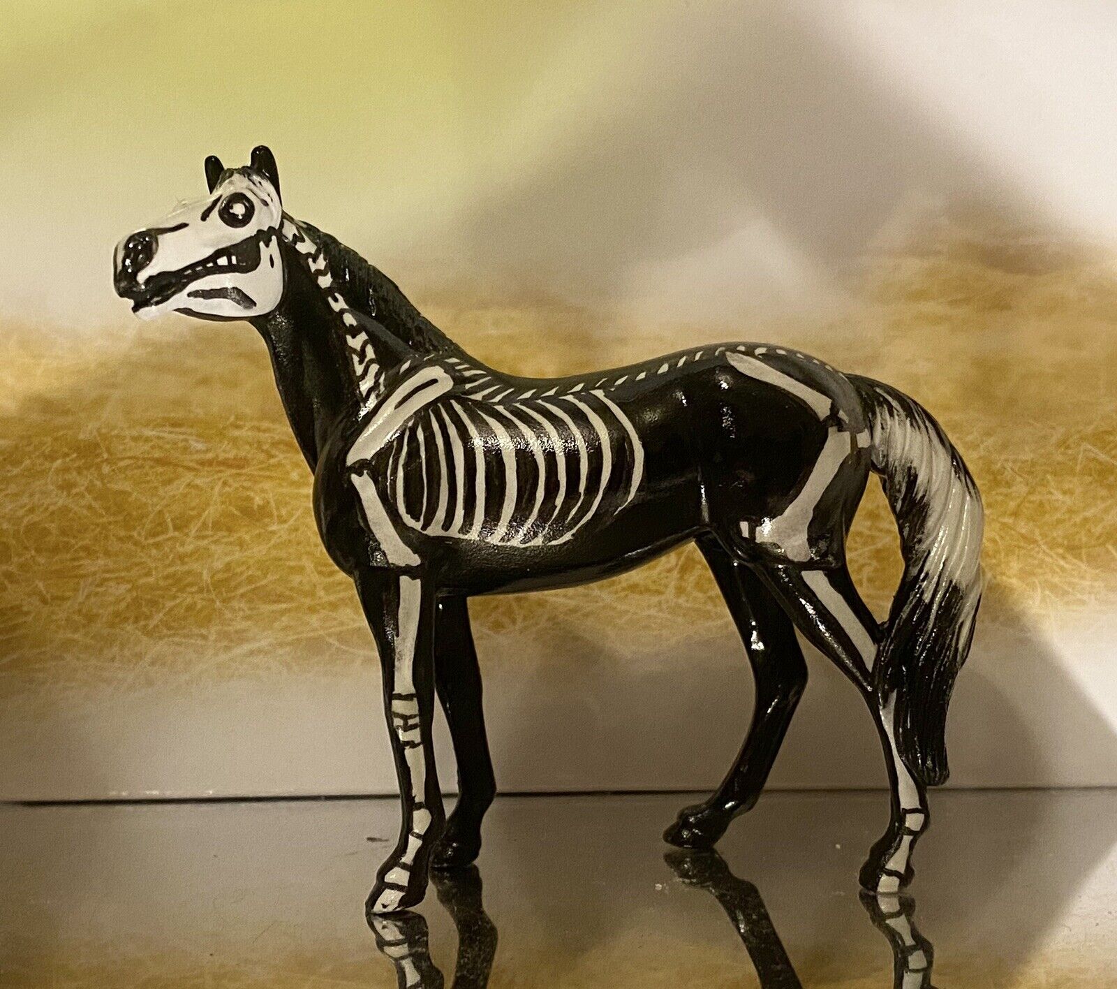Custom Breyer Stablemate Halloween Skeleton Horse