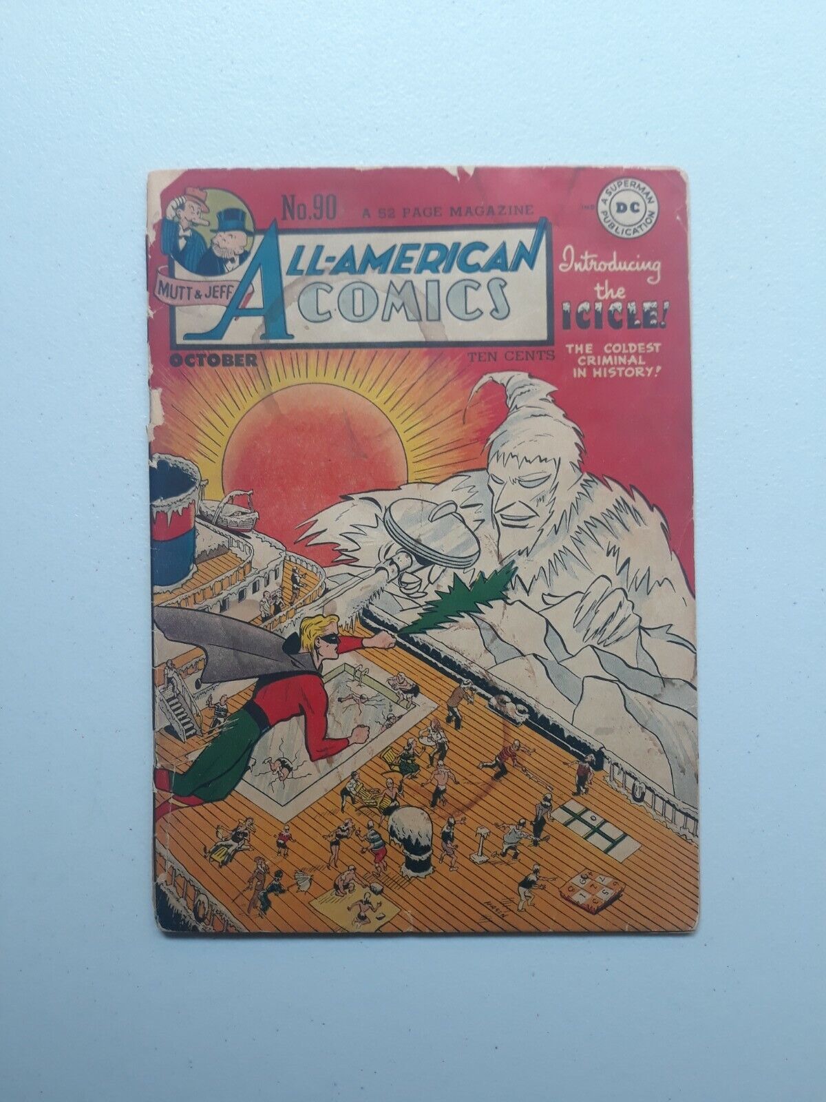 All American  Comics 90 DC 1st Icicle 1947 Rare