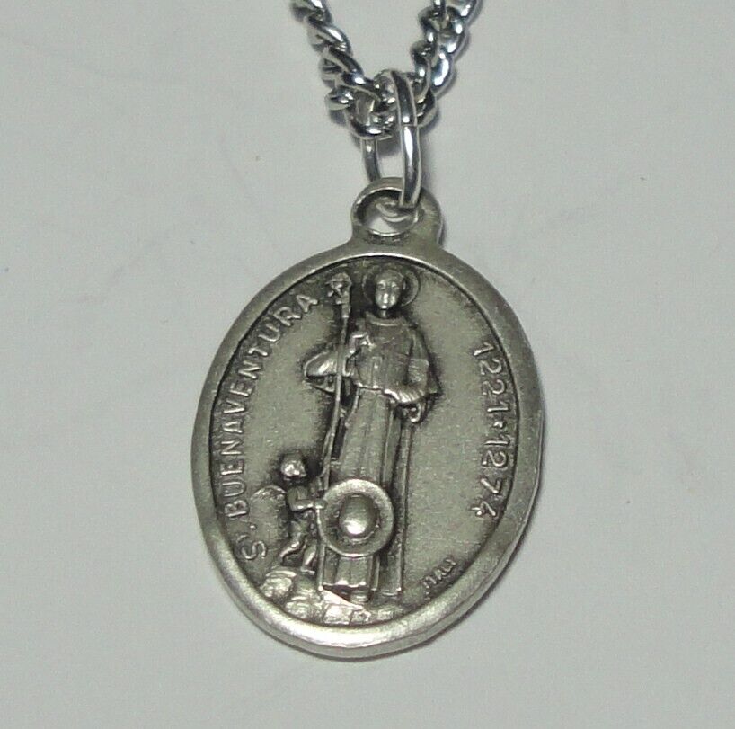 St Bonaventure / Mission San Buenaventura Holy Medal on Chain 