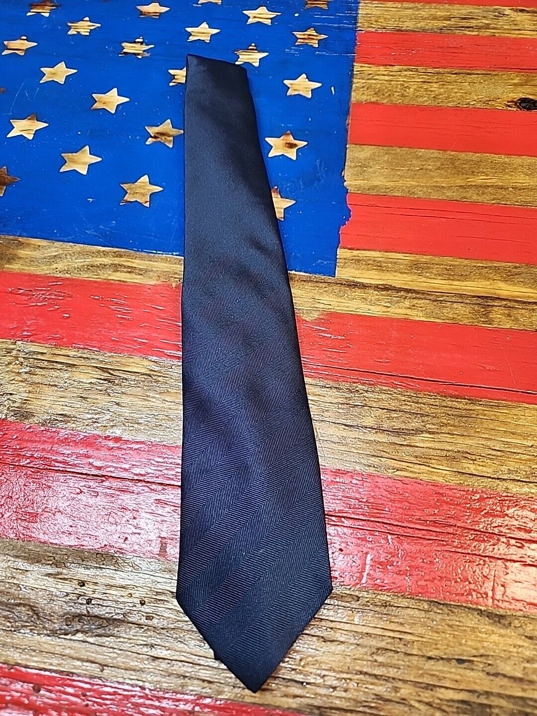 USAF Air Force Dark Navy Blue Necktie DLA Service Dress Military Polyester 3870