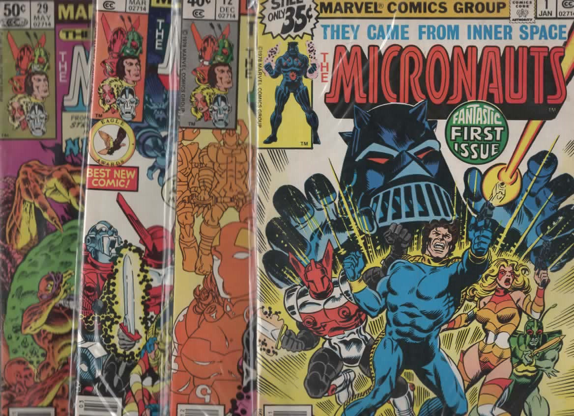 *Micronauts #1, #12, #15 & #29   Lot of 4  (1979, Marvel Comics)
