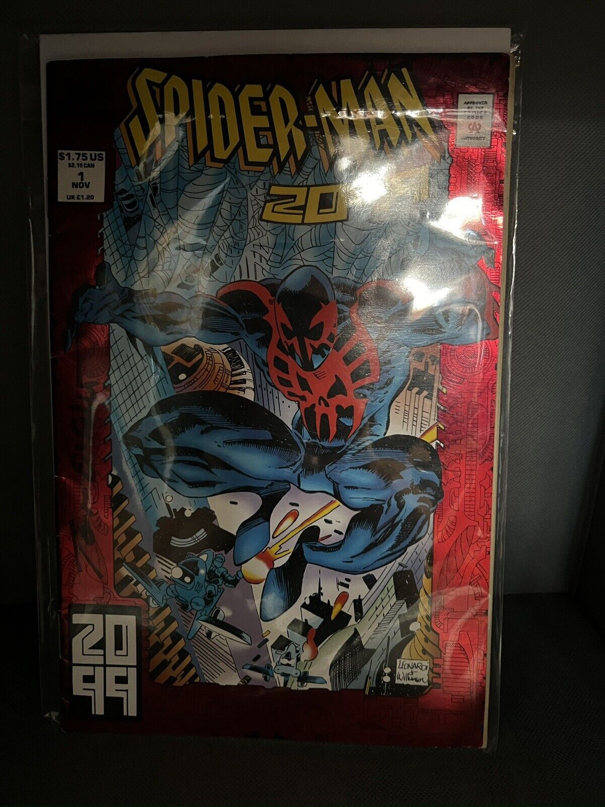 Spider-Man 2099 #1 (Marvel Comics November 1992) Signed By Tom DelFalco