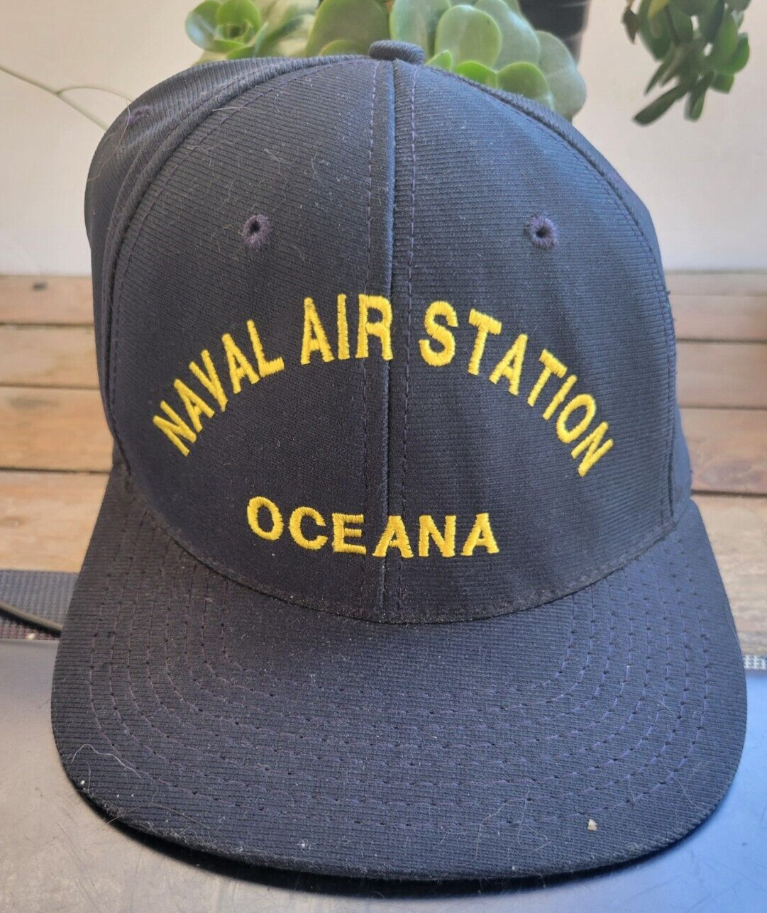 VINTAGE NAVAL AIR STATION OCEANA SNAPBACK TRUCKER BASEBALL CAP HAT
